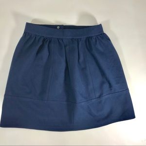 Madewell blue full a line mini skirt size 2